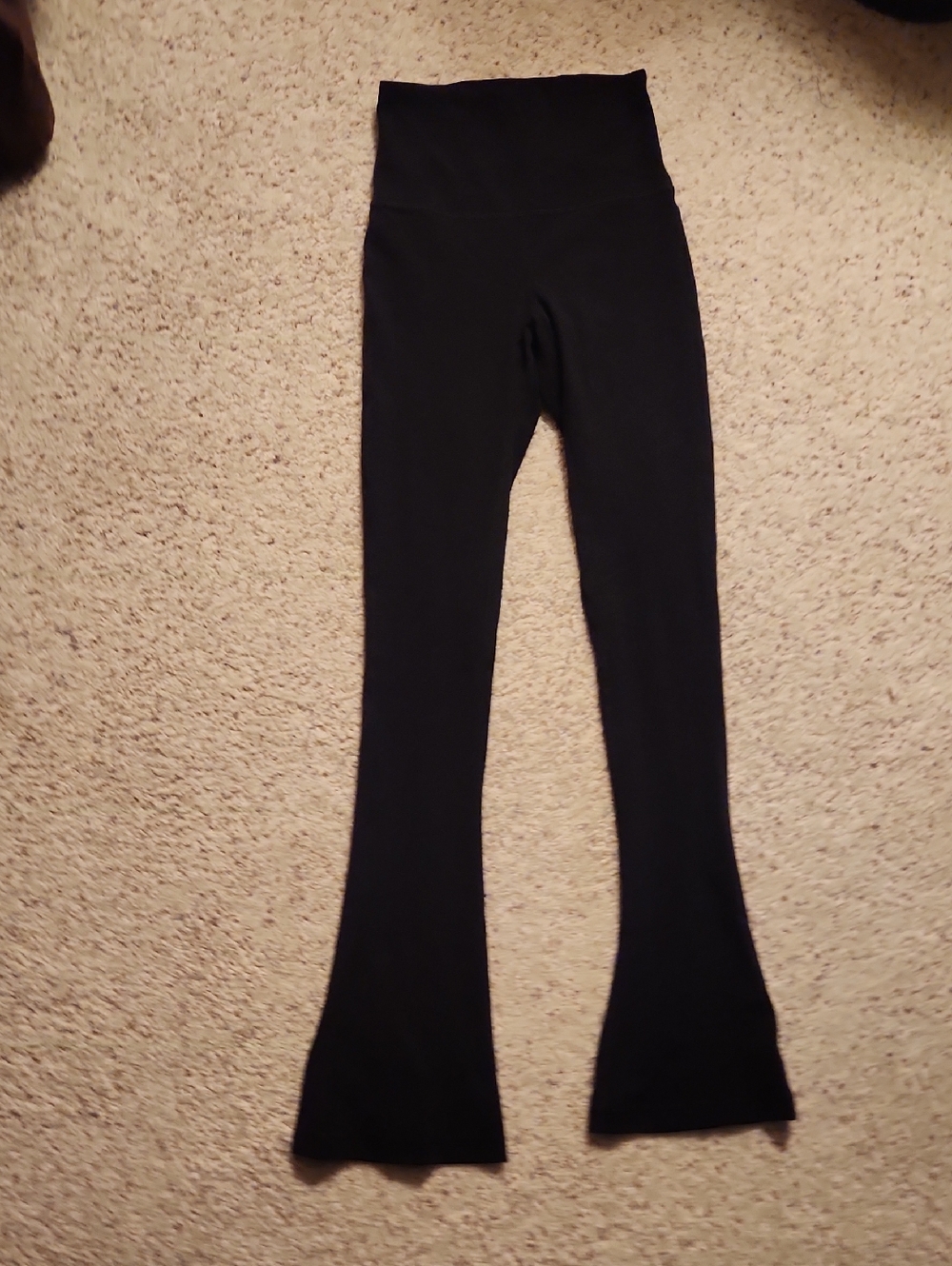 Brand New Lululemon Women's High-Waisted Black Flared Yoga Pants, Size 2
